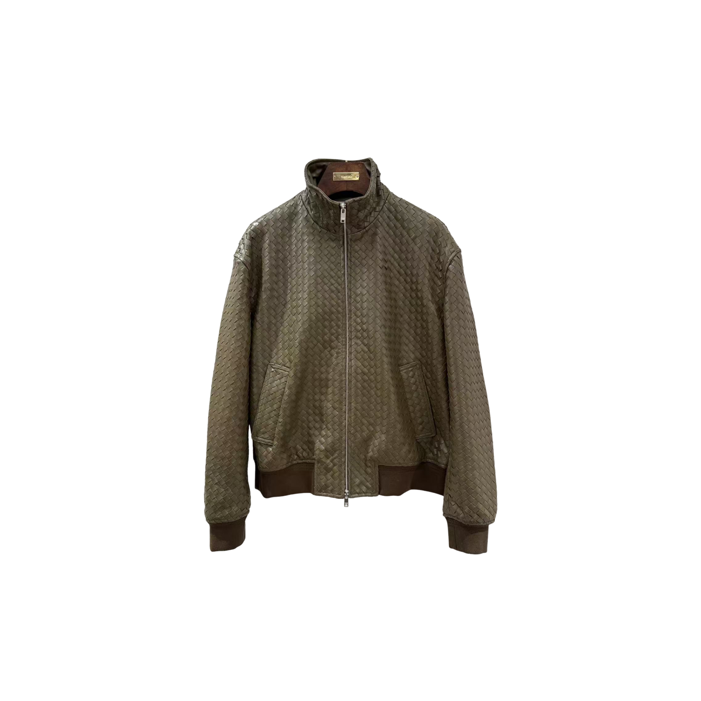 BOTTEGA VENETA INTRECCIATO LEATHER BLOUSON 811525